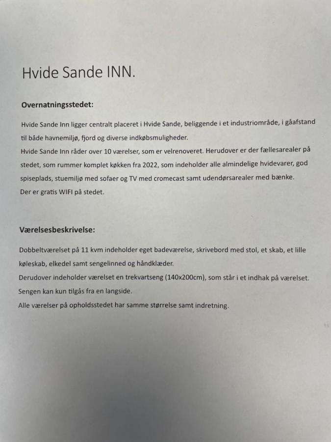 Hvide Sande Inn Dış mekan fotoğraf